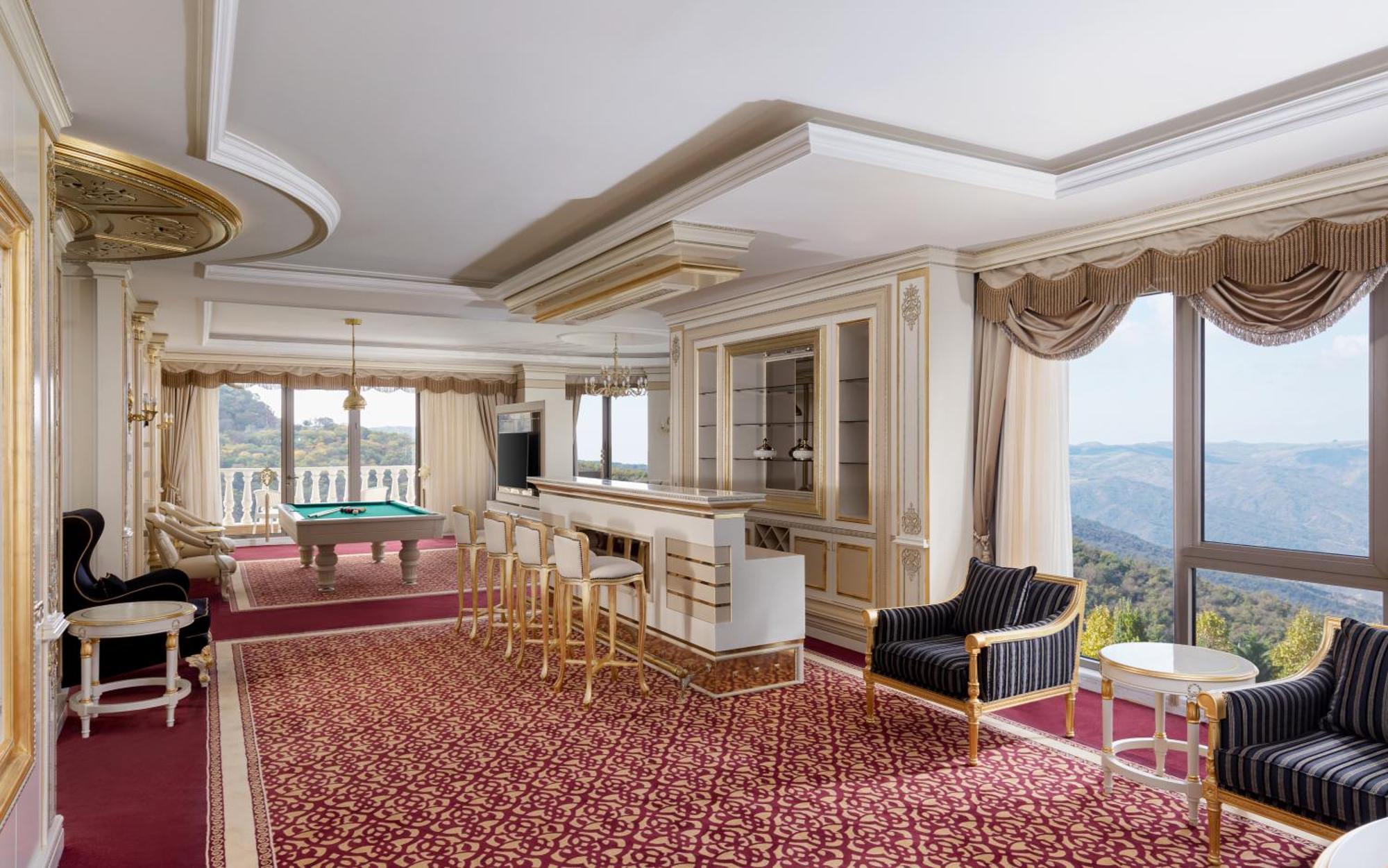 Shamakhi Palace Sharadil Seredil Exterior foto A 3D rendering of a living room